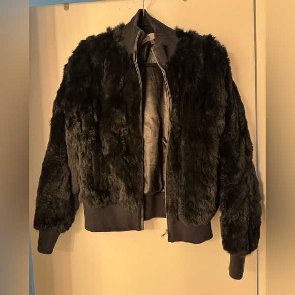 Black Fur Jacket - Picture 3 of 3